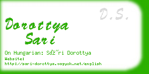 dorottya sari business card